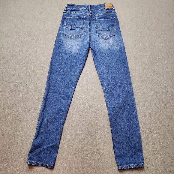 American Eagle Hi-Rise skinny jeans Size 2 regular Super Stretch - Picture 2 of 12